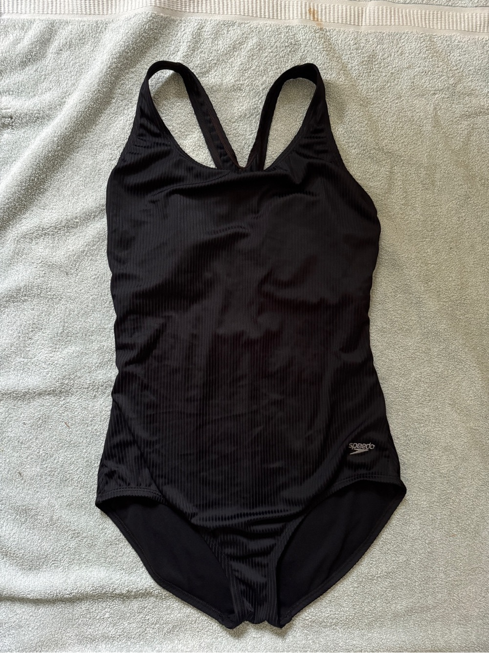 Speedo Women's One Piece Ultraback Solid Ribbed Swimsuit